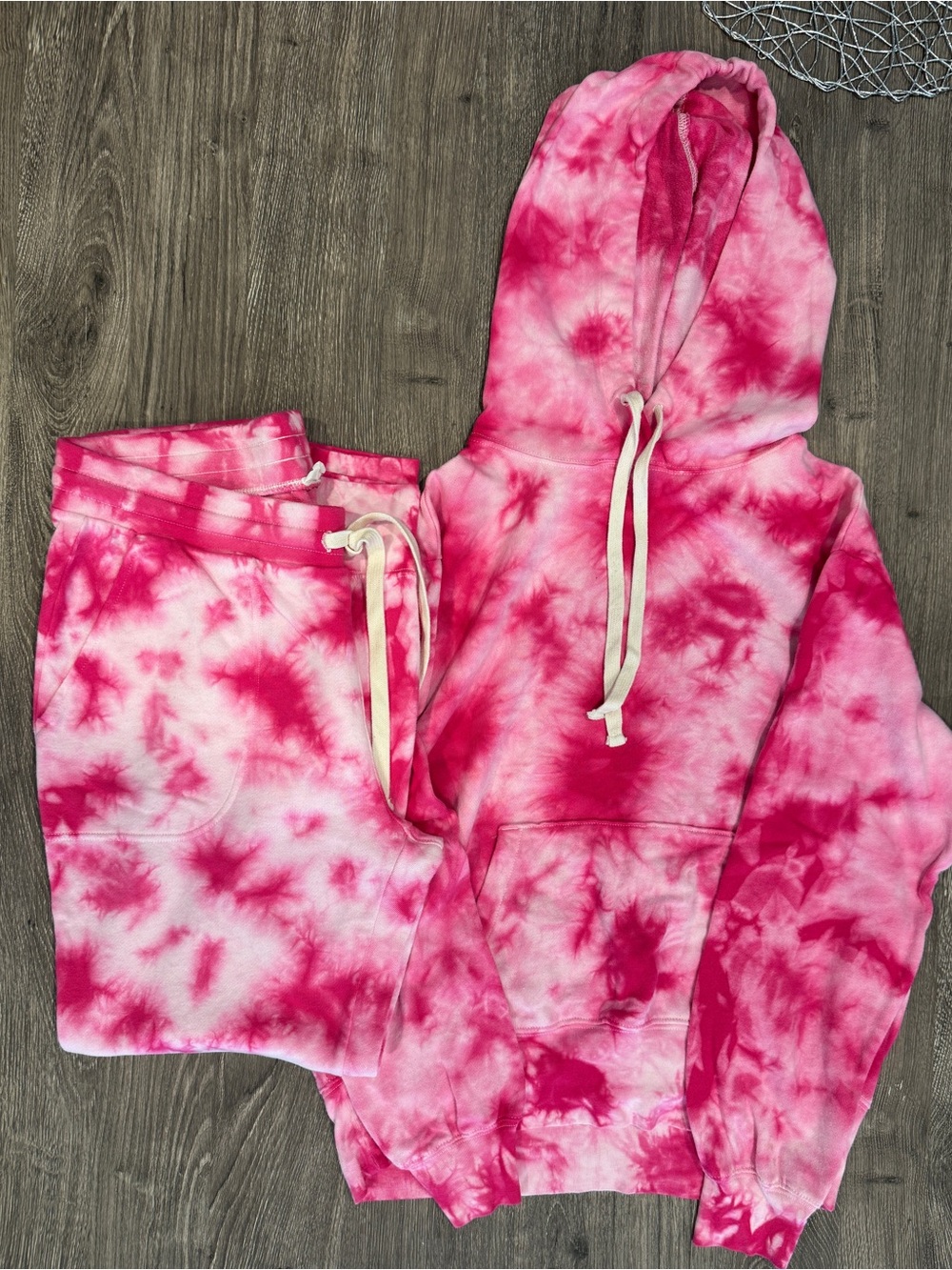 GAP Pink Tie-Dye Sweatshirt & Joggers Set
